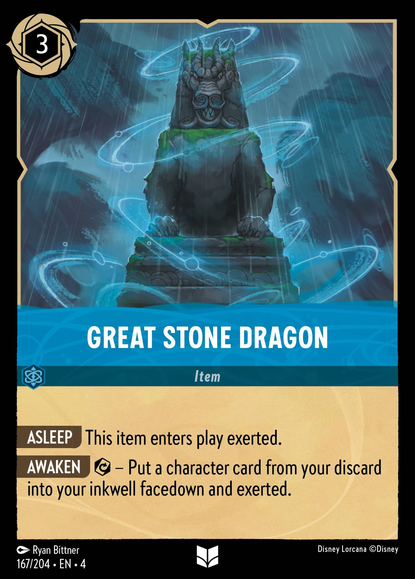 Great Stone Dragon - Uncommon Lorcana Card