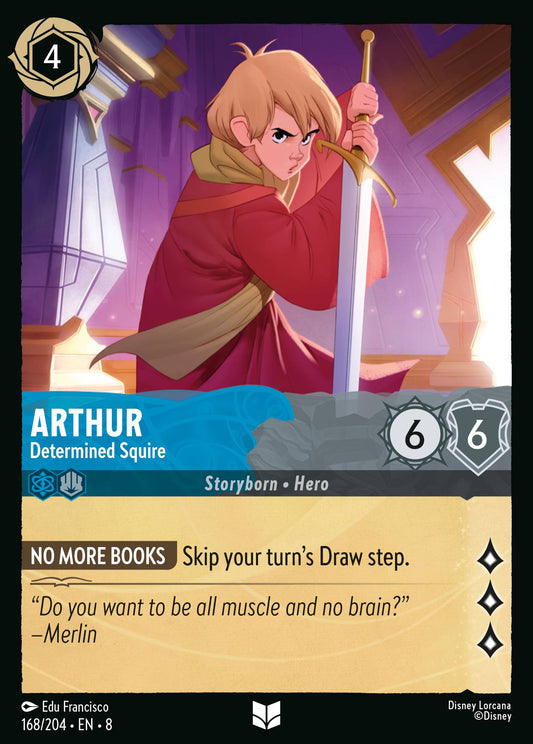 Arthur - Determined Squire - Uncommon Lorcana Card