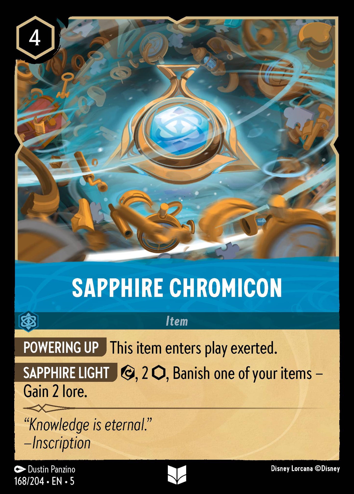 Sapphire Chromicon - Uncommon Lorcana Card