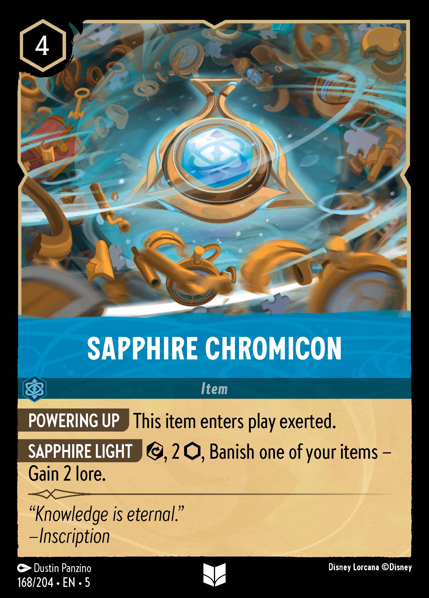 Sapphire Chromicon - Uncommon Lorcana Card