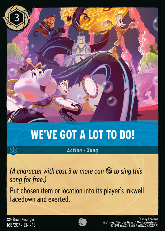 We've Got a Lot to Do! - Common Lorcana Card