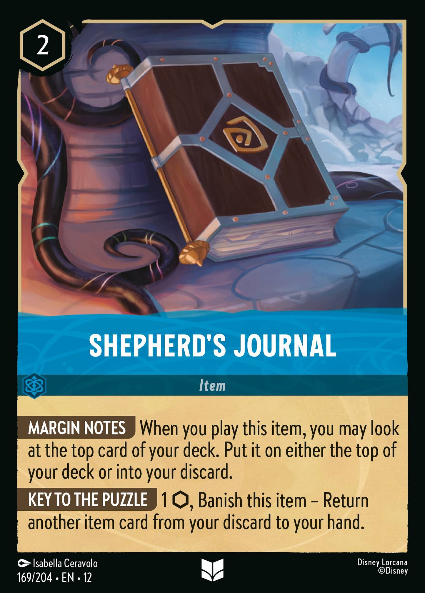 Shepherd's Journal - Uncommon Lorcana Card