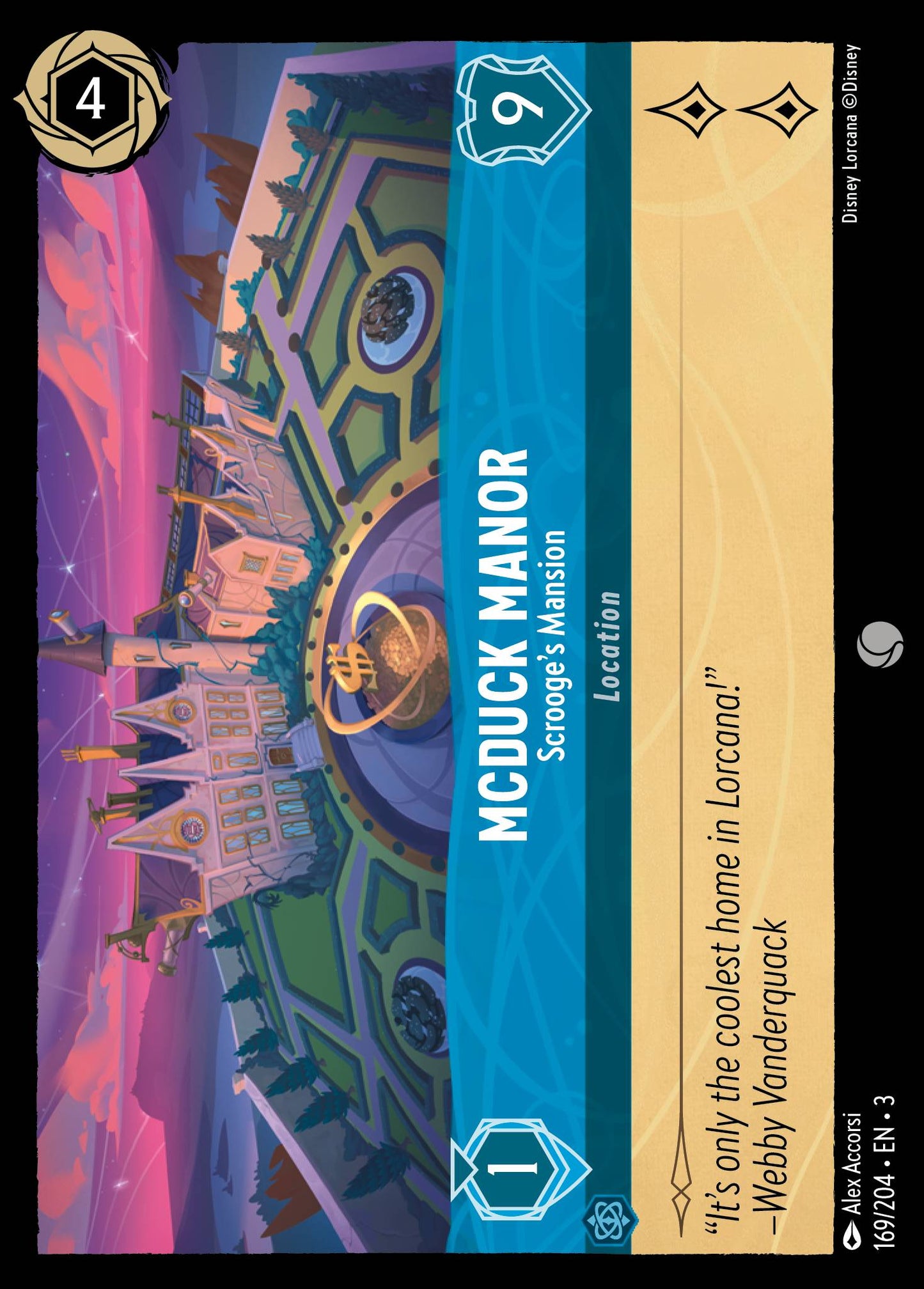 McDuck Manor - Scrooge's Mansion - Common Lorcana Card