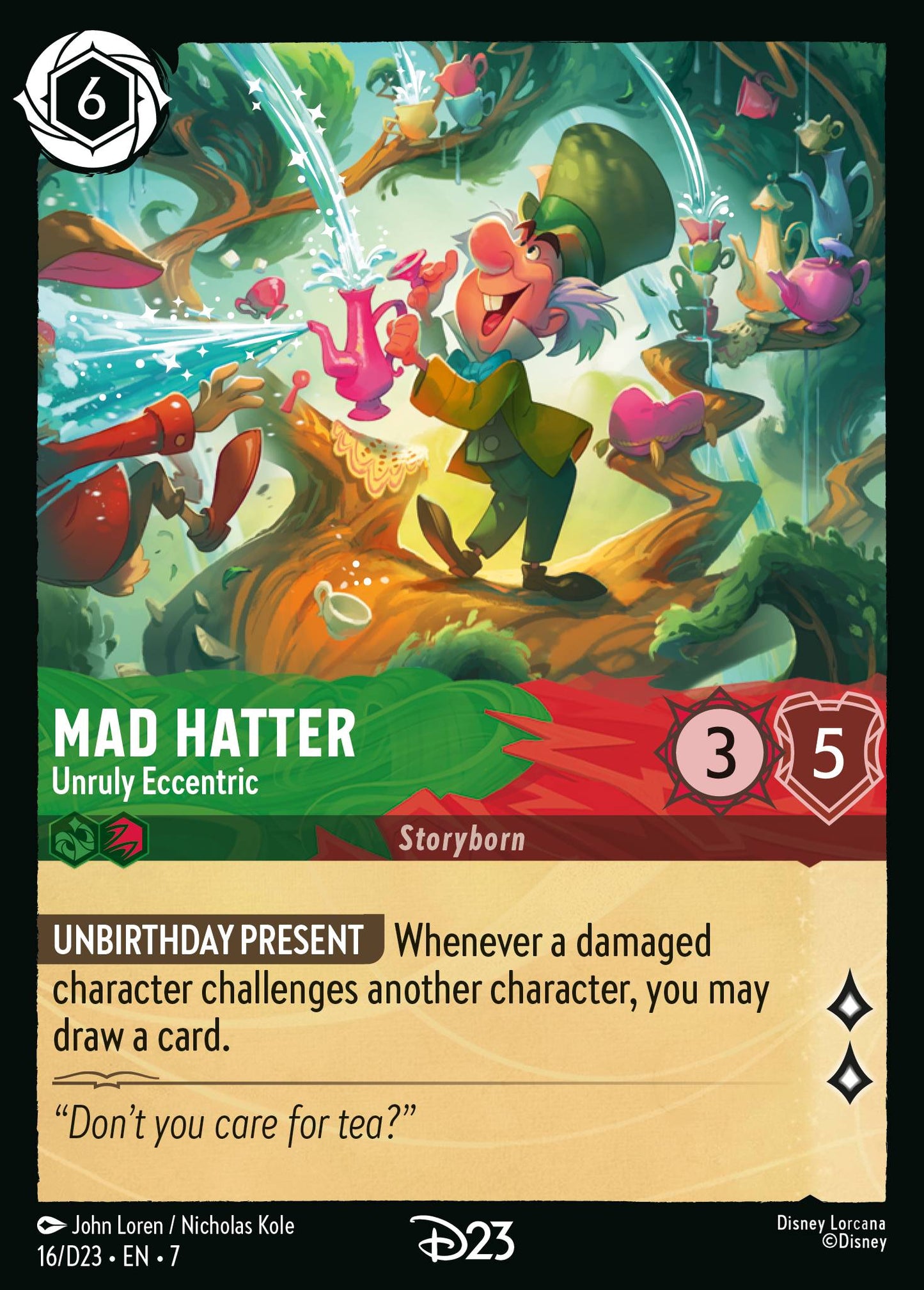Mad Hatter - Unruly Eccentric - D23 Promos - Holofoil