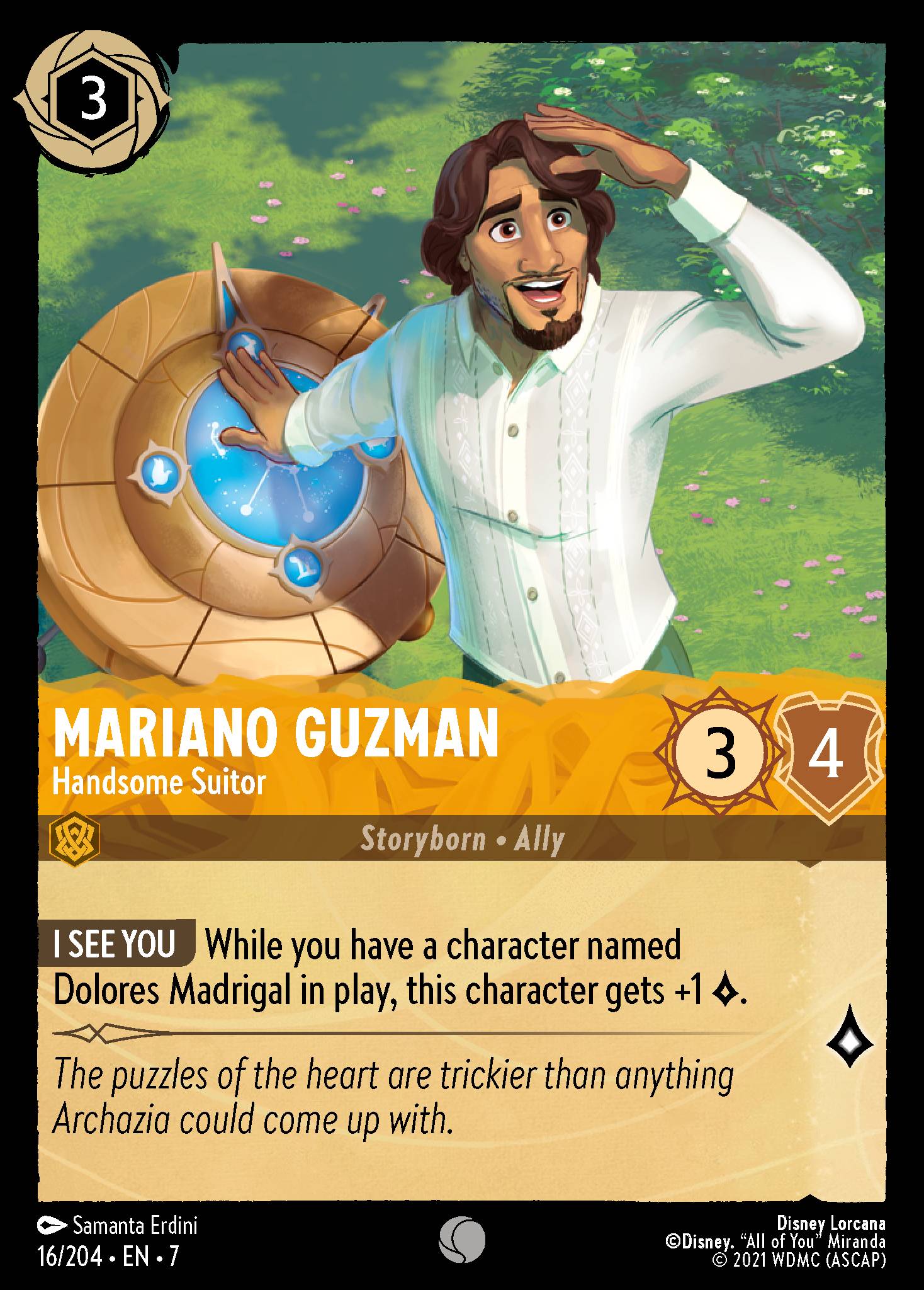 Mariano Guzman - Handsome Suitor - Common Lorcana Card