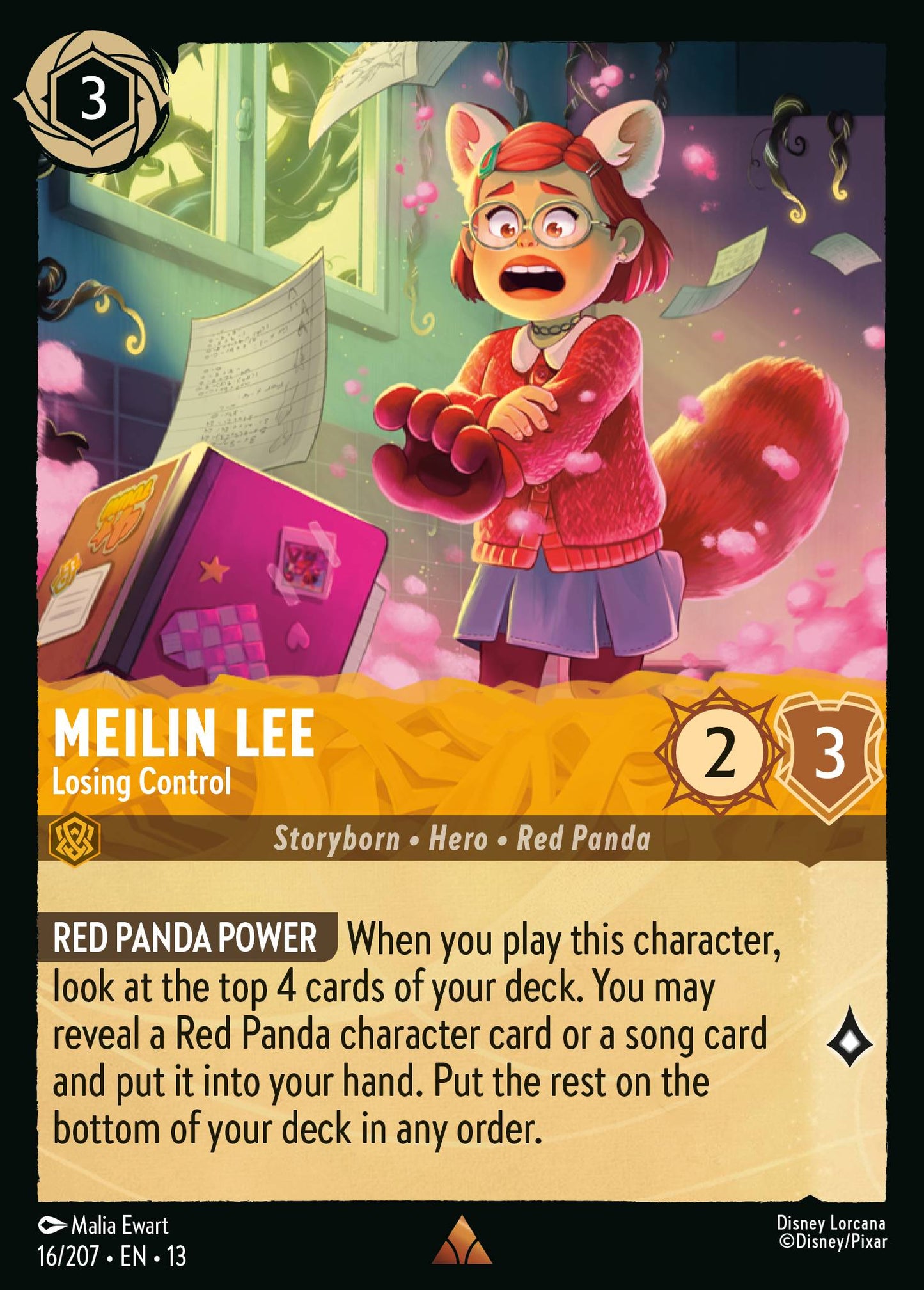 Meilin Lee - Losing Control - Rare Lorcana Card