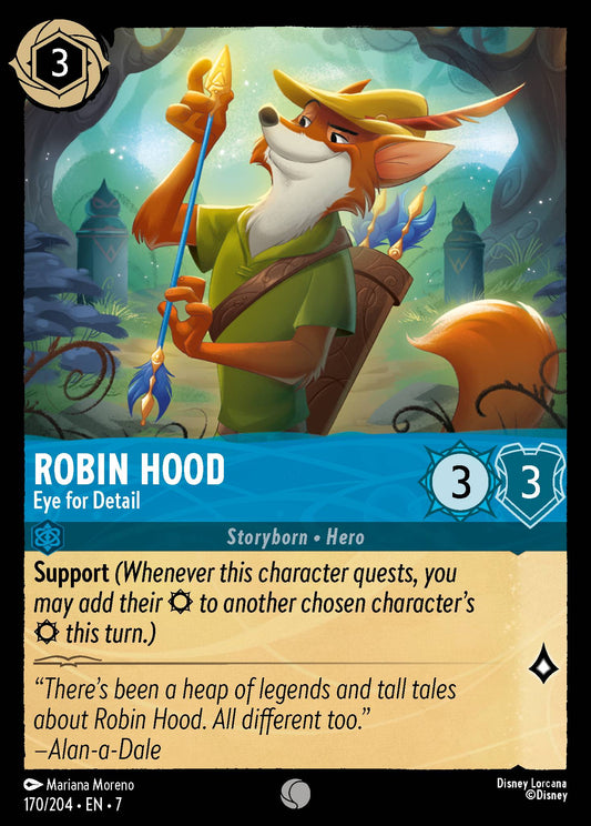 Robin Hood - Eye for Detail - Common Lorcana Card