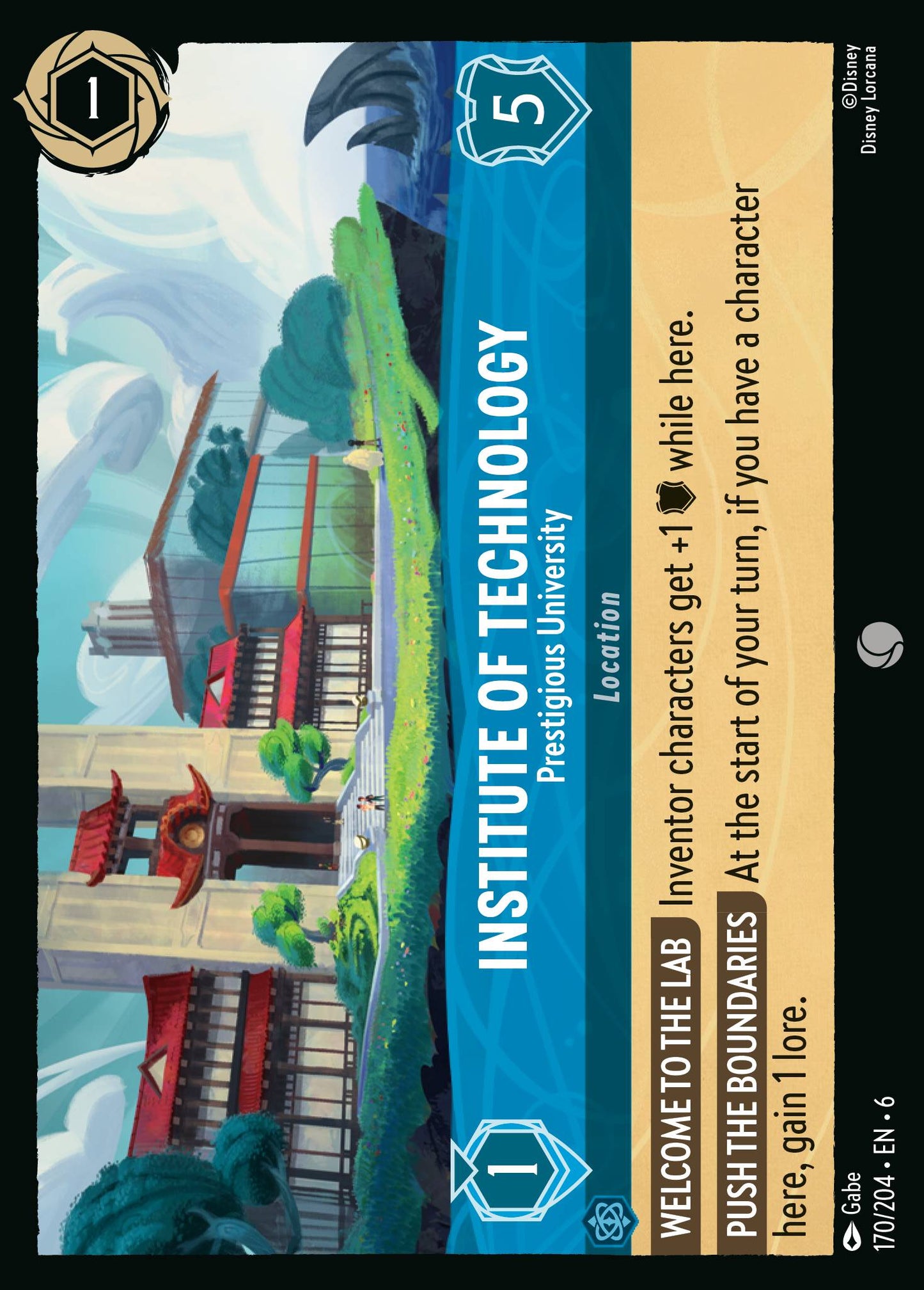 Institute of Technology - Prestigious University - Common Lorcana Card