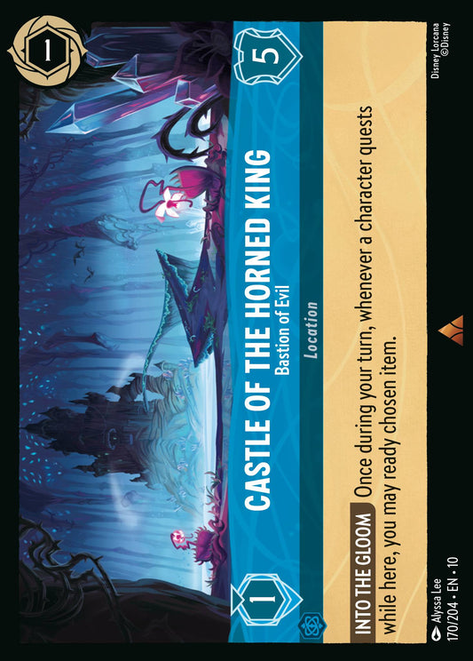 Castle of the Horned King - Bastion of Evil - Rare Lorcana Card