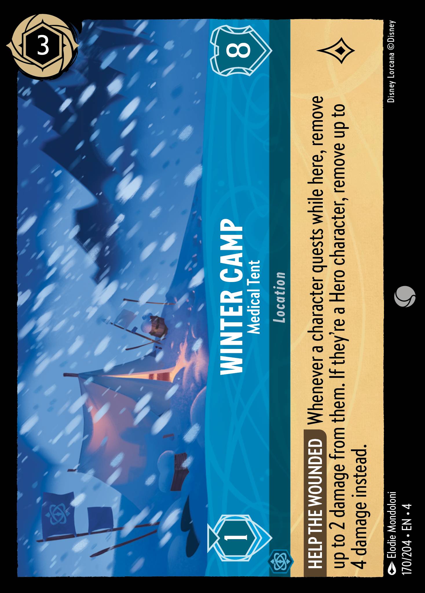 Winter Camp - Medical Tent - Common Lorcana Card