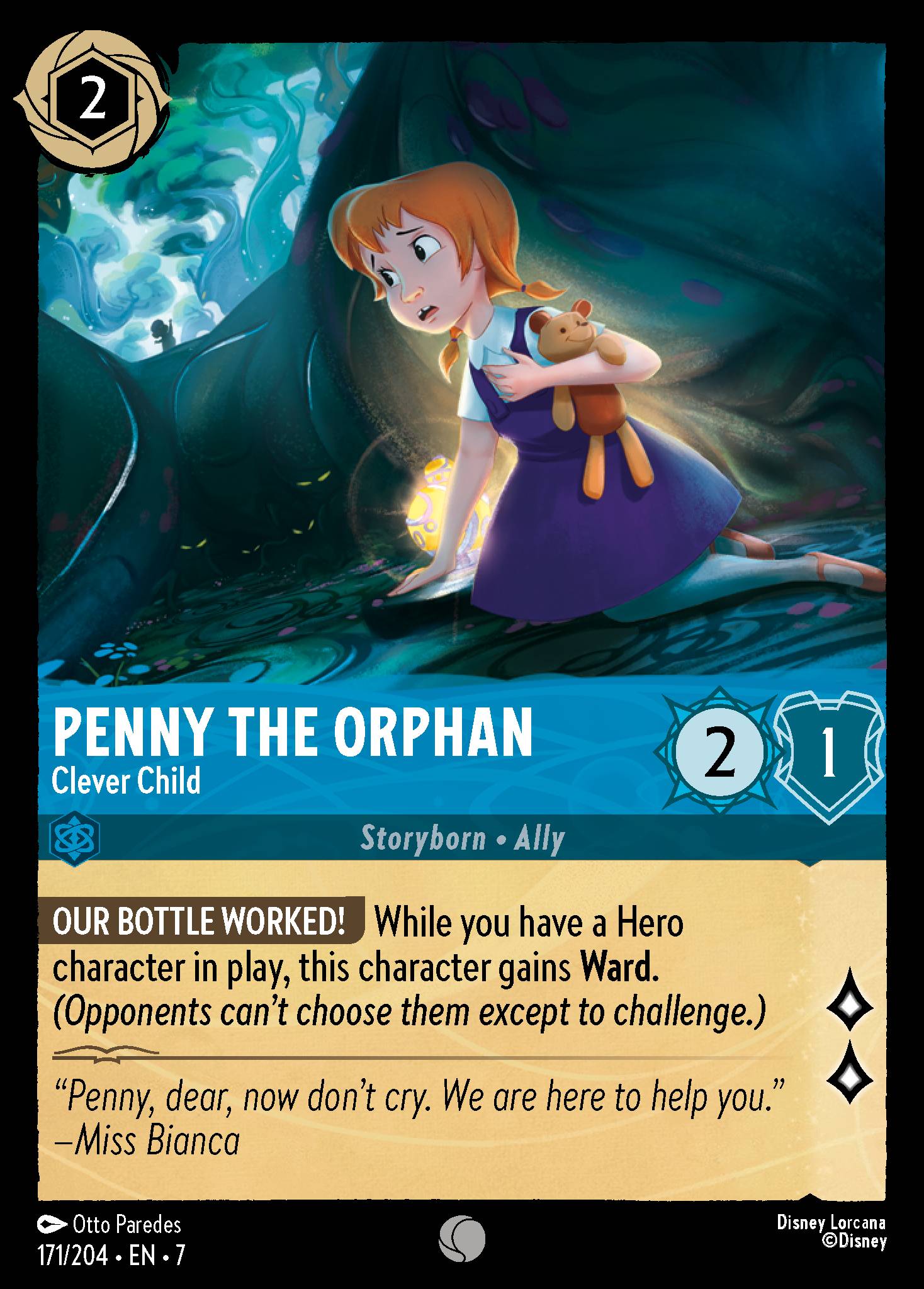 Penny the Orphan - Clever Child - Common Lorcana Card