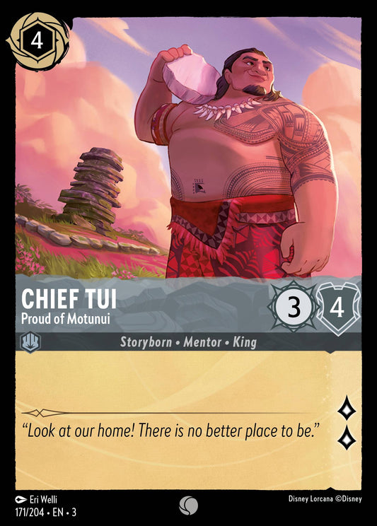 Chief Tui - Proud of Motunui - Common Lorcana Card