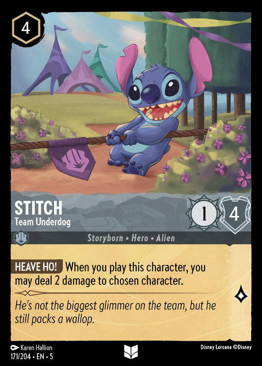 Stitch - Team Underdog - Disney Lorcana Card