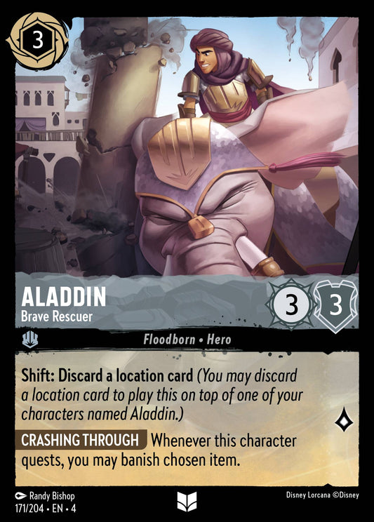 Aladdin - Brave Rescuer - Uncommon Lorcana Card