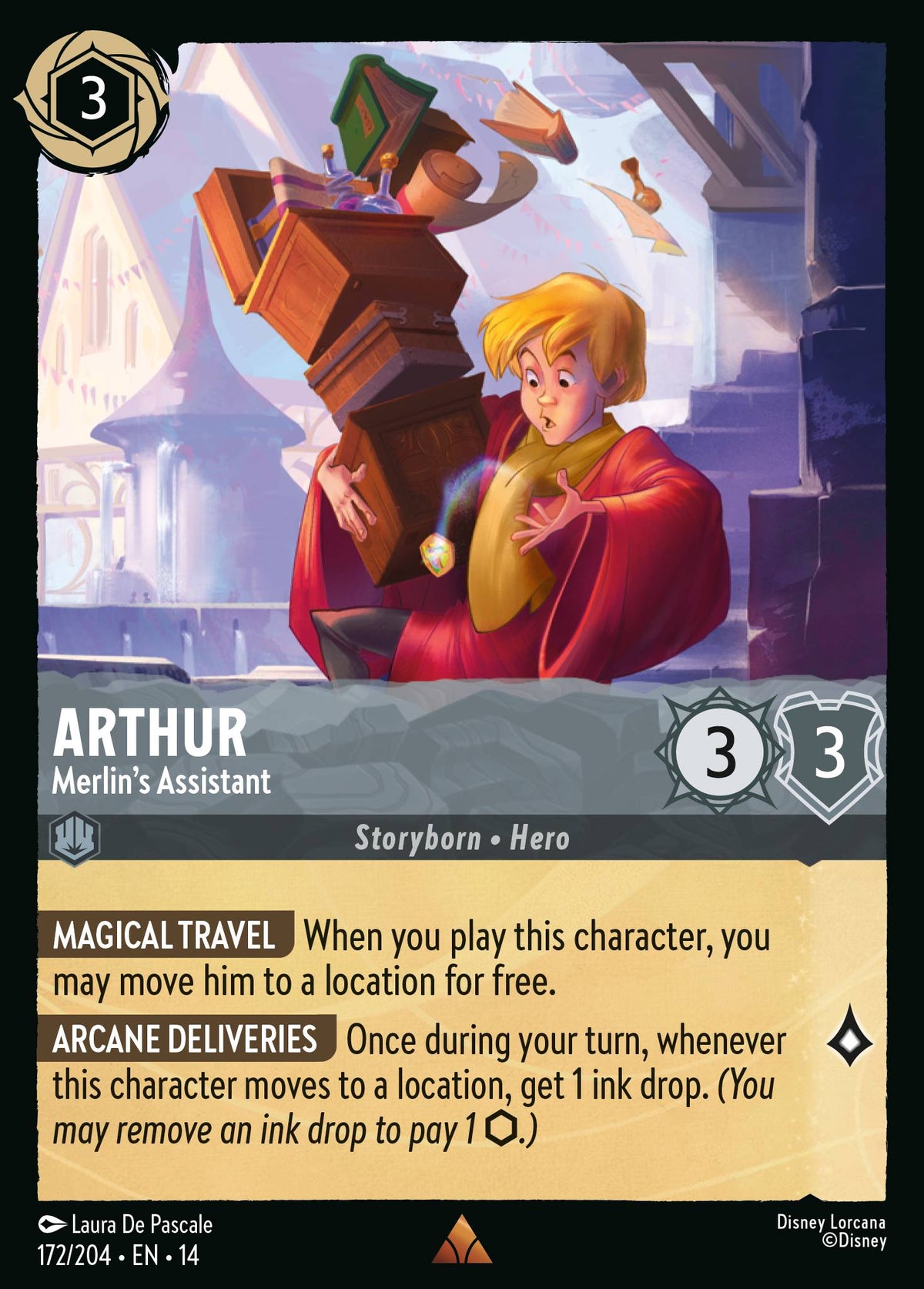Arthur - Merlin's Assistant - Rare Lorcana Card