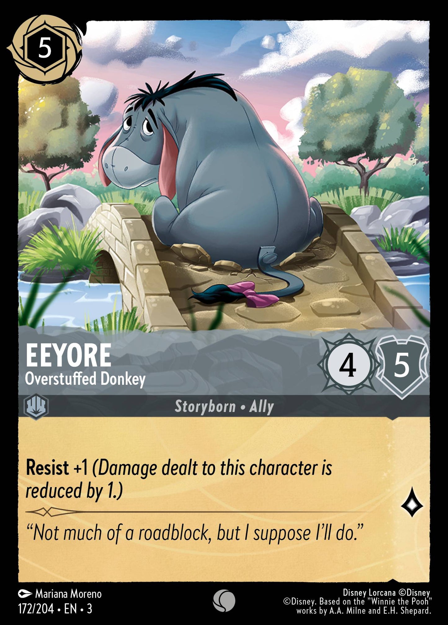 Eeyore - Overstuffed Donkey - Common Lorcana Card