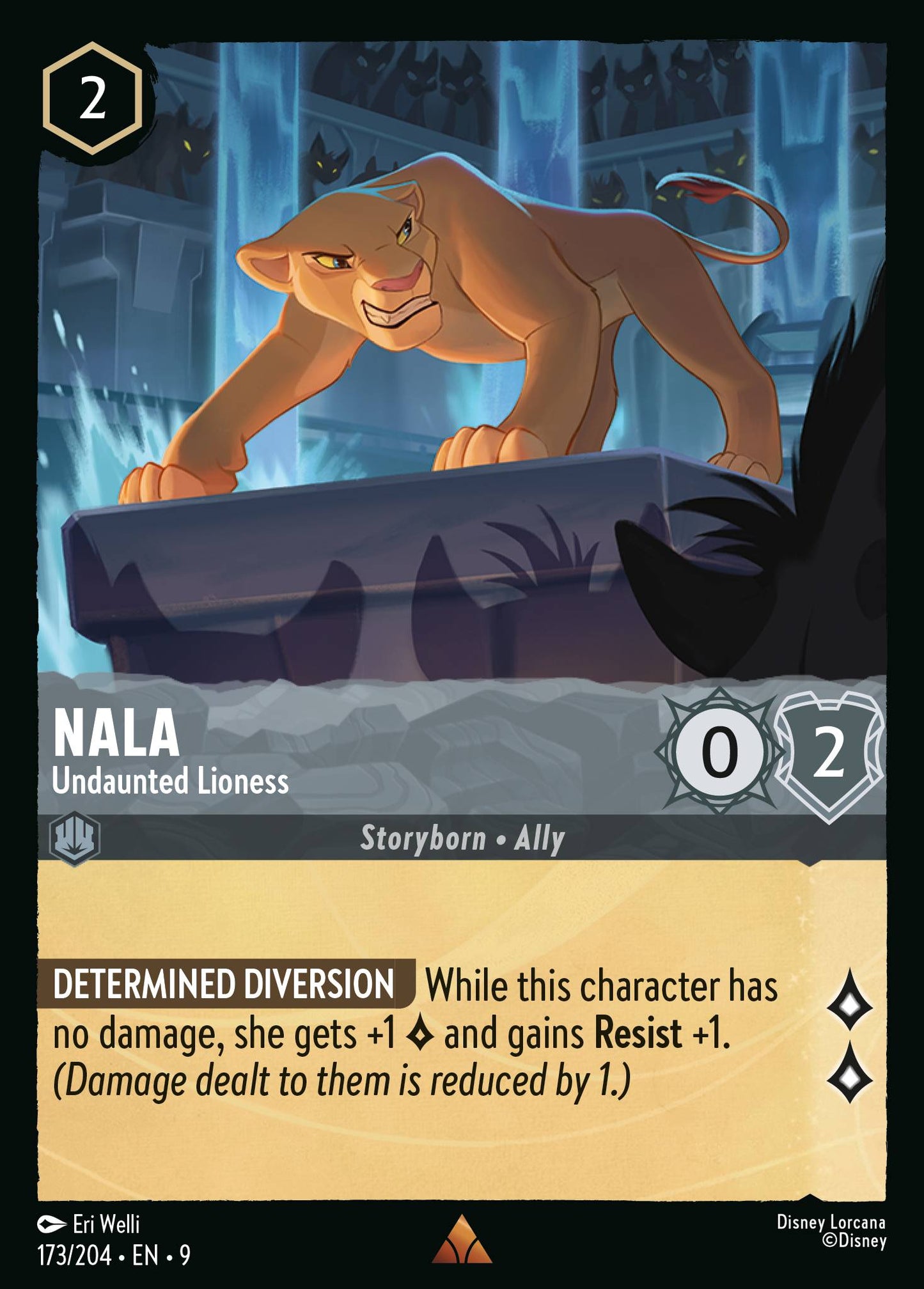 Nala - Undaunted Lioness - Rare Lorcana Card