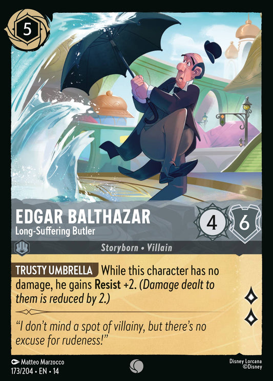 Edgar Balthazar - Long-Suffering Butler - Common Lorcana Card