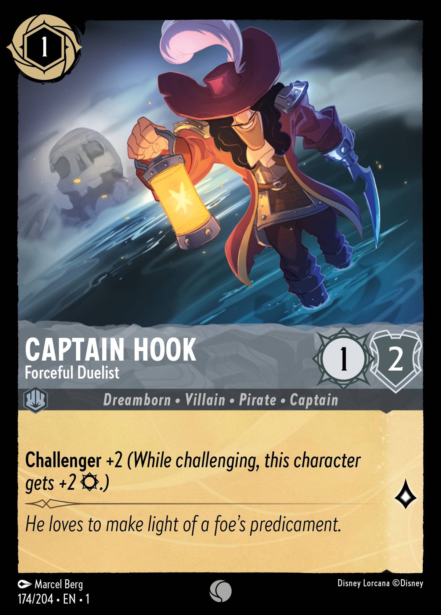 Captain Hook - Forceful Duelist - Disney Lorcana Card