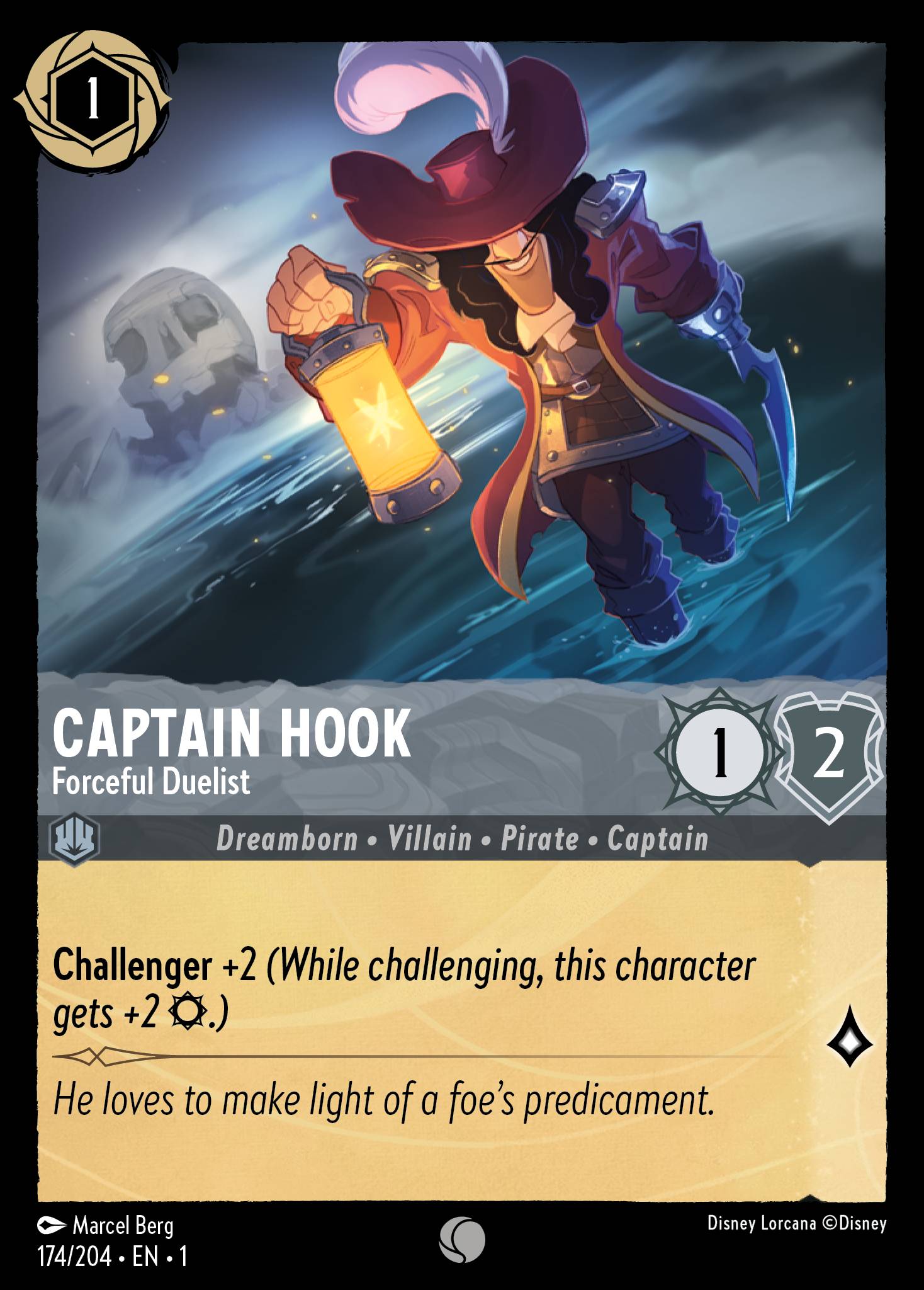 Captain Hook - Forceful Duelist - Disney Lorcana Card