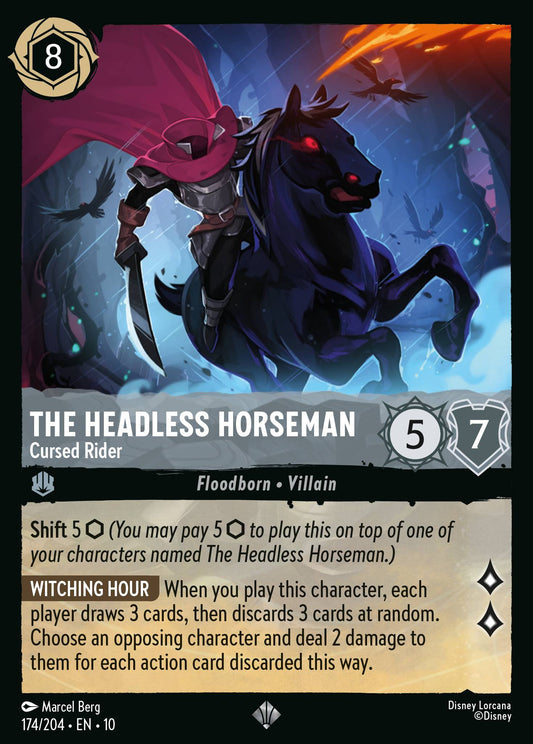 The Headless Horseman - Cursed Rider - Super Rare Lorcana Card