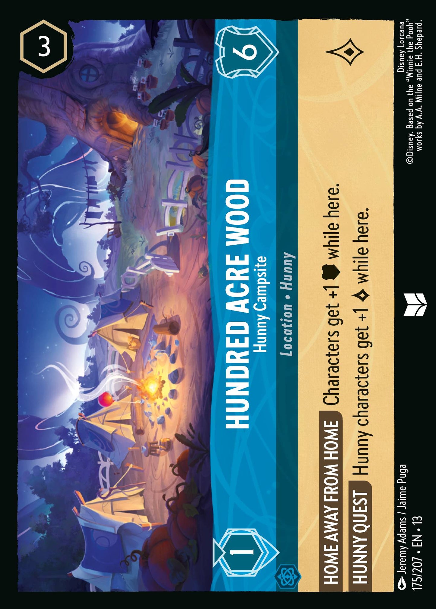Hundred Acre Wood - Hunny Campsite - Uncommon Lorcana Card