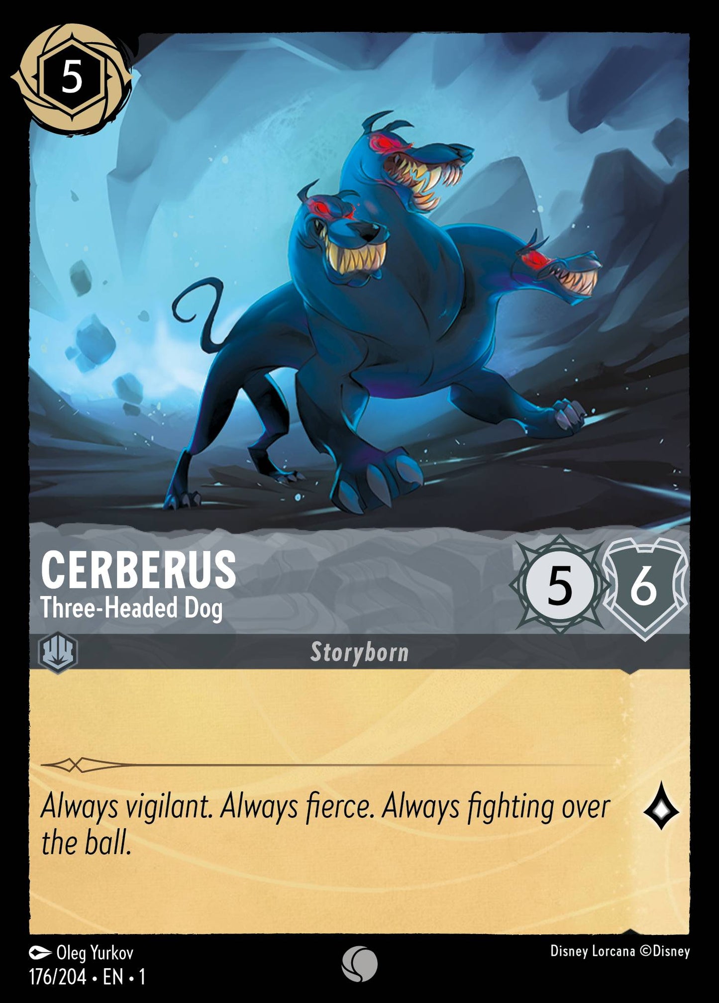 Cerberus - Three-Headed Dog - Common Lorcana Card