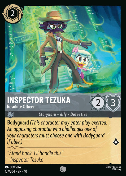 Inspector Tezuka - Resolute Officer - Common Lorcana Card