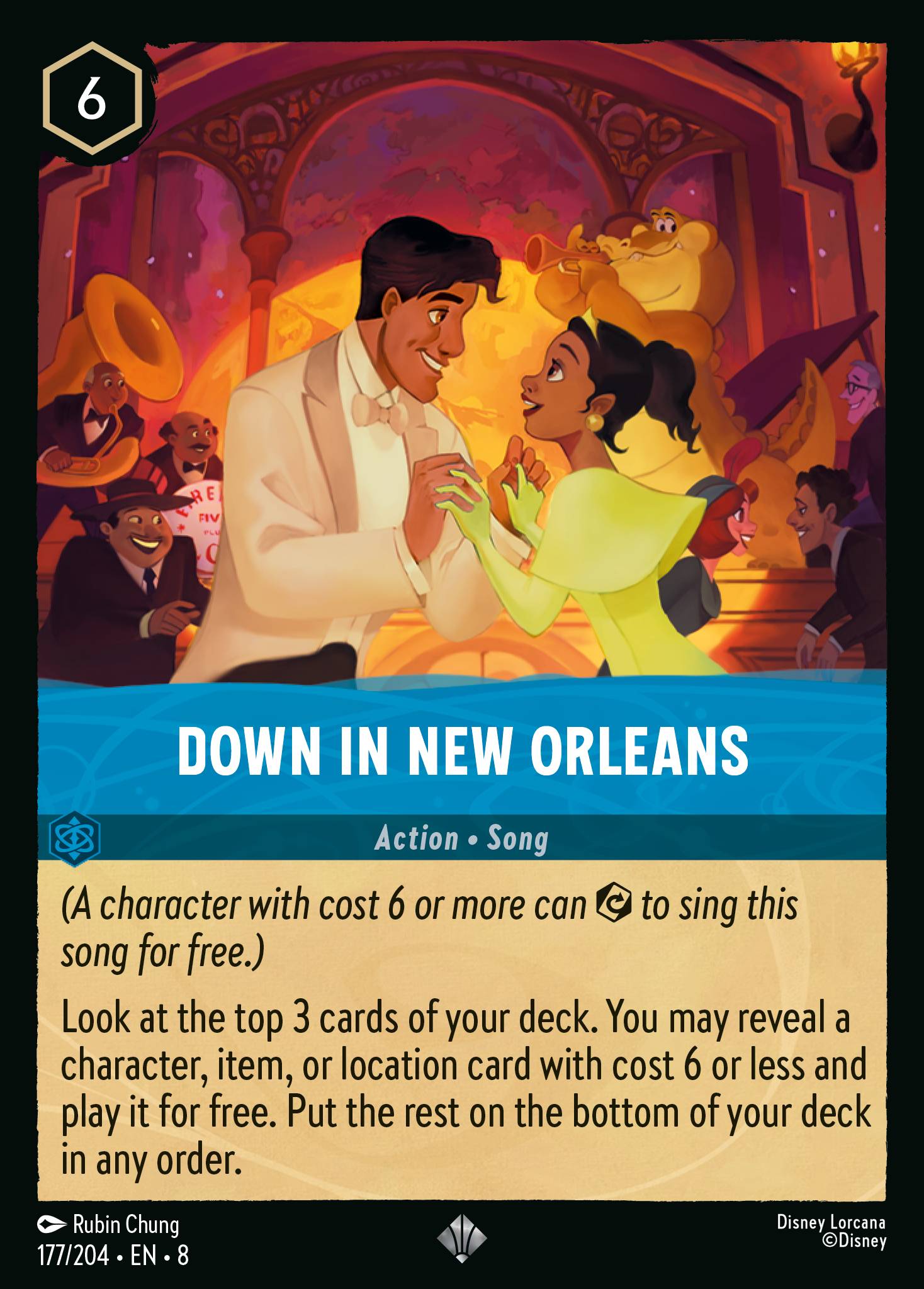 Down in New Orleans - Super Rare Lorcana Card