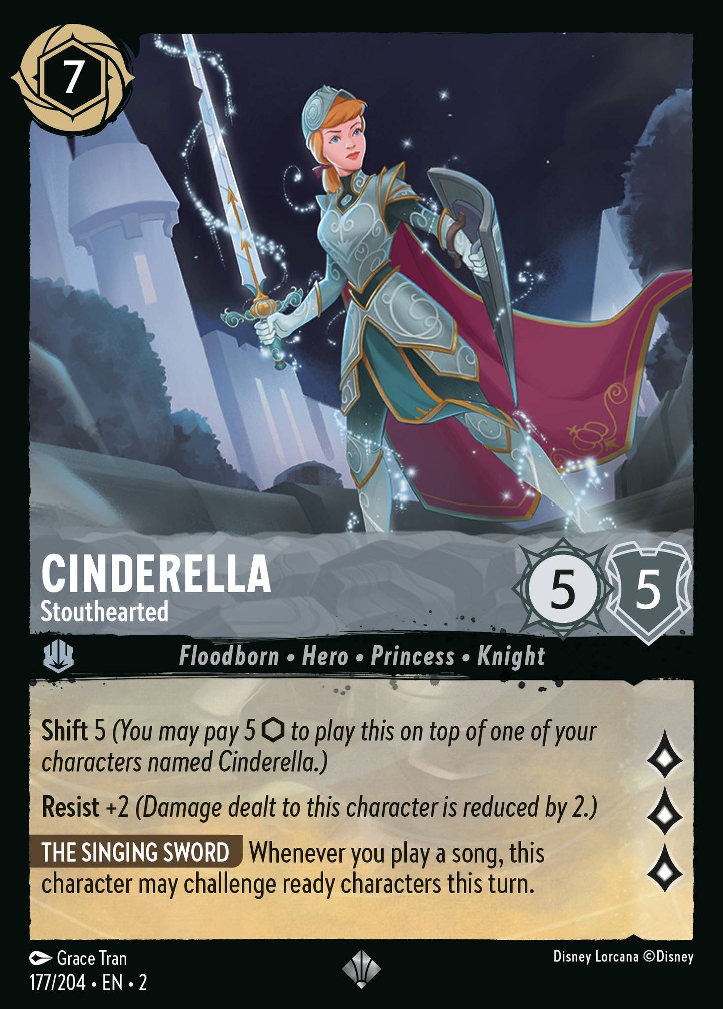 Cinderella - Stouthearted - Disney Lorcana Card