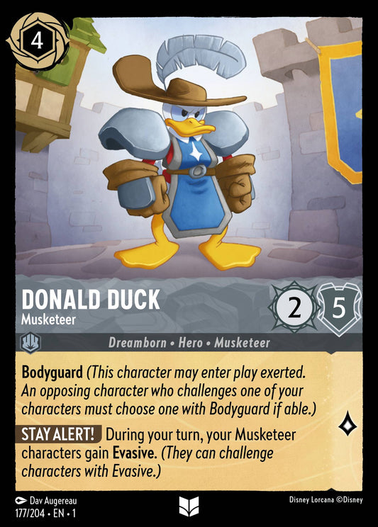 Donald Duck - Musketeer - Disney Lorcana Card