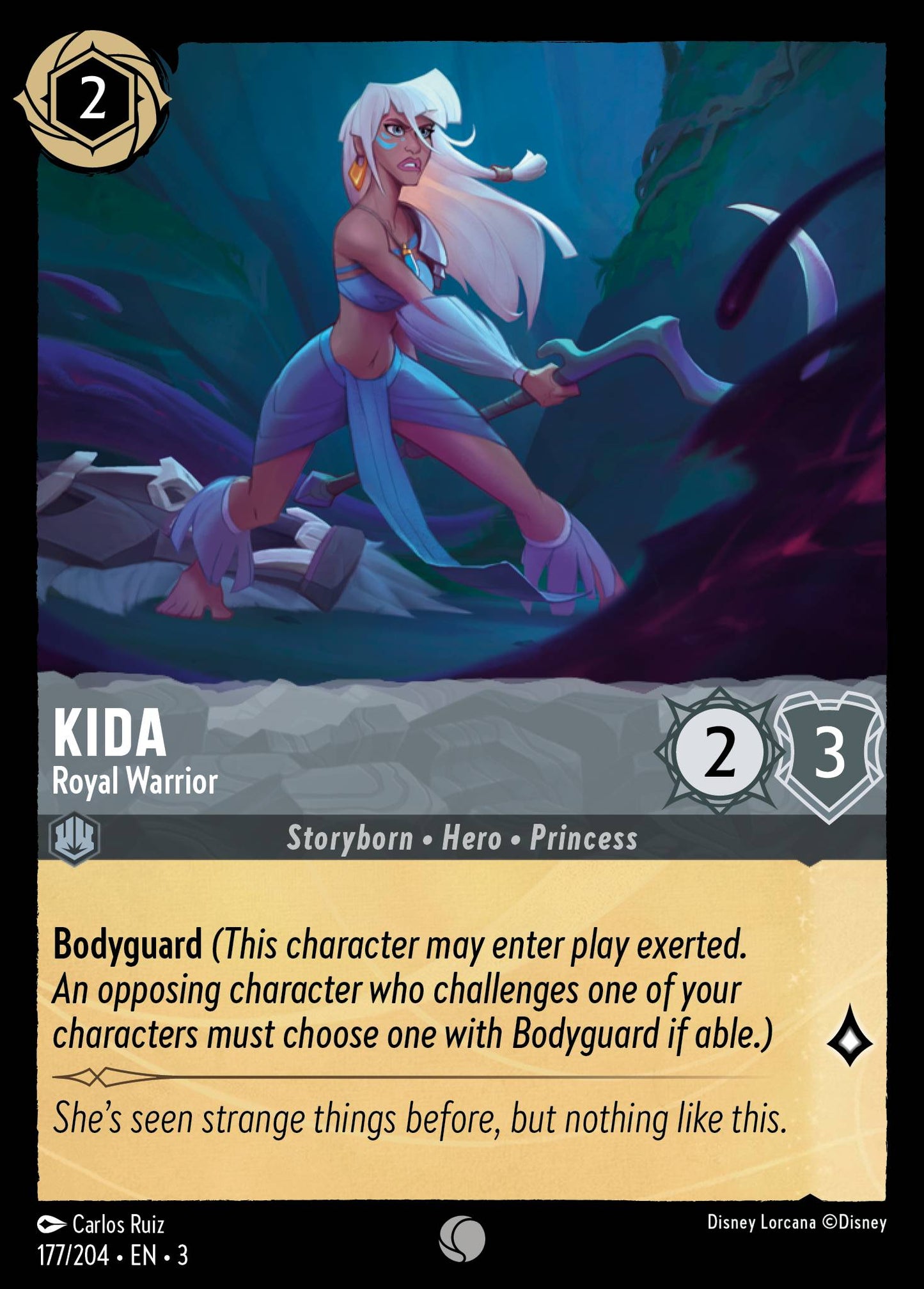 Kida - Royal Warrior - Common Lorcana Card