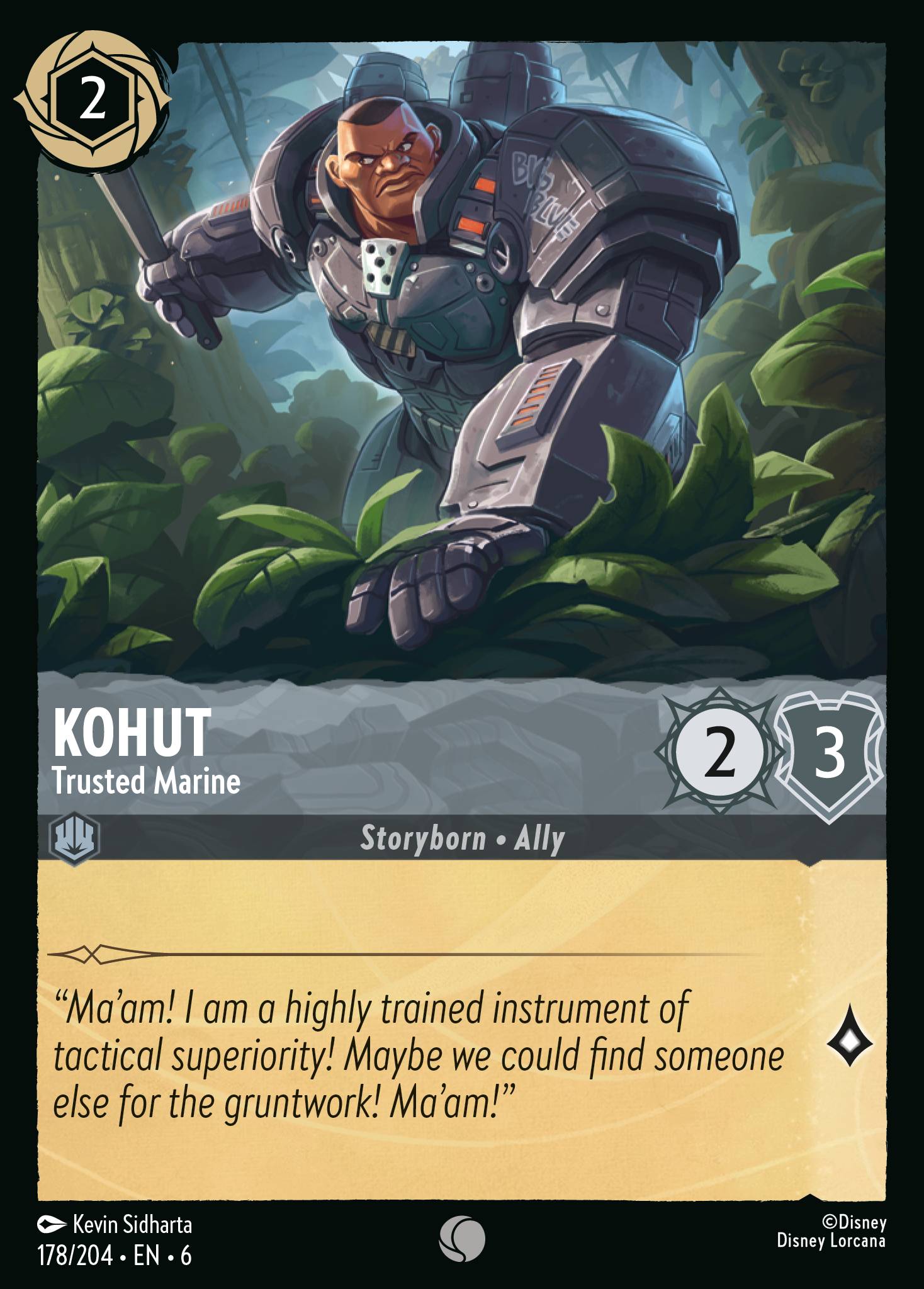 Kohut - Trusted Marine - Common Lorcana Card