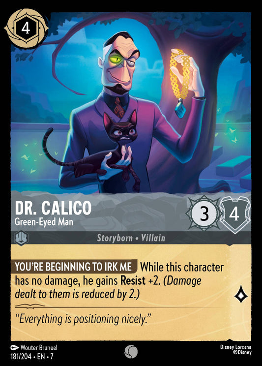 Dr. Calico - Green-Eyed Man - Common Lorcana Card