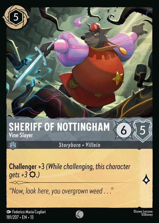 Sheriff of Nottingham - Vine Slayer - Common Lorcana Card
