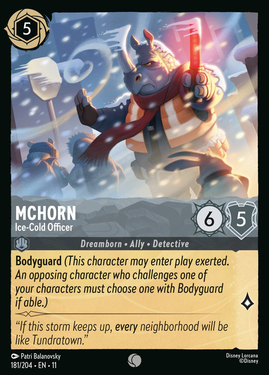 McHorn - Ice-Cold Officer - Common Lorcana Card