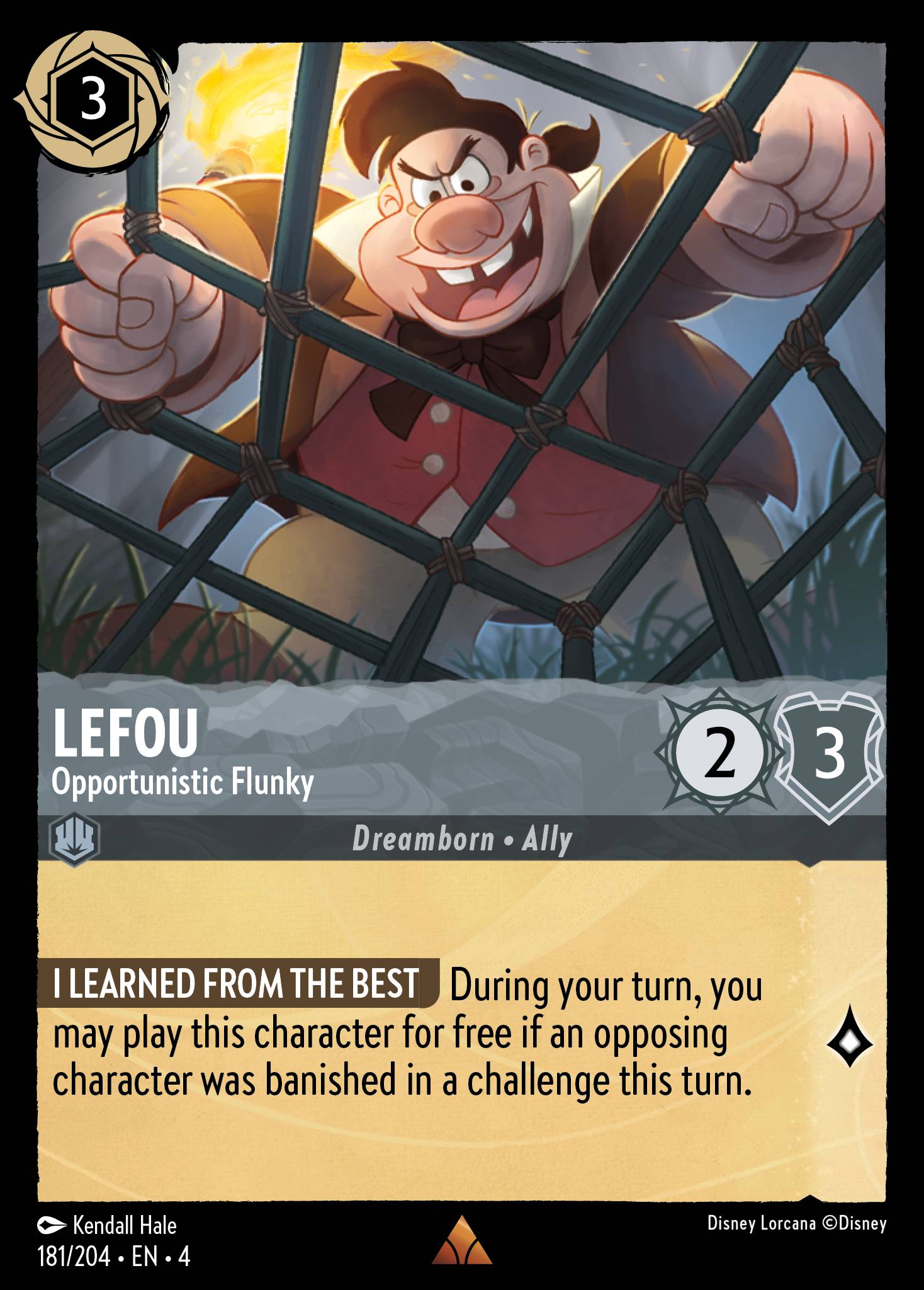 LeFou - Opportunistic Flunky - Rare Lorcana Card
