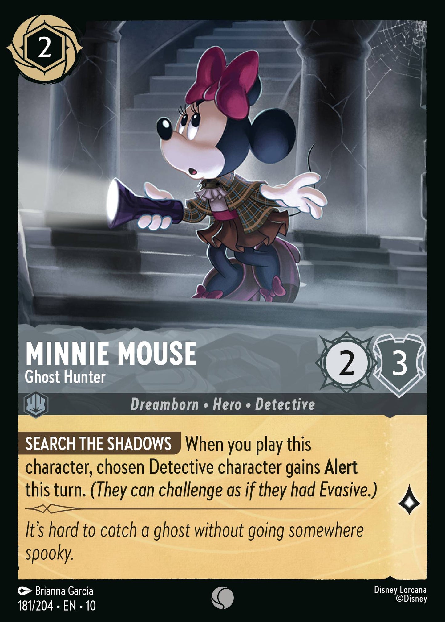 Minnie Mouse - Ghost Hunter - Common Lorcana Card