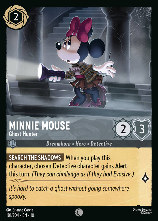 Minnie Mouse - Ghost Hunter - Common Lorcana Card