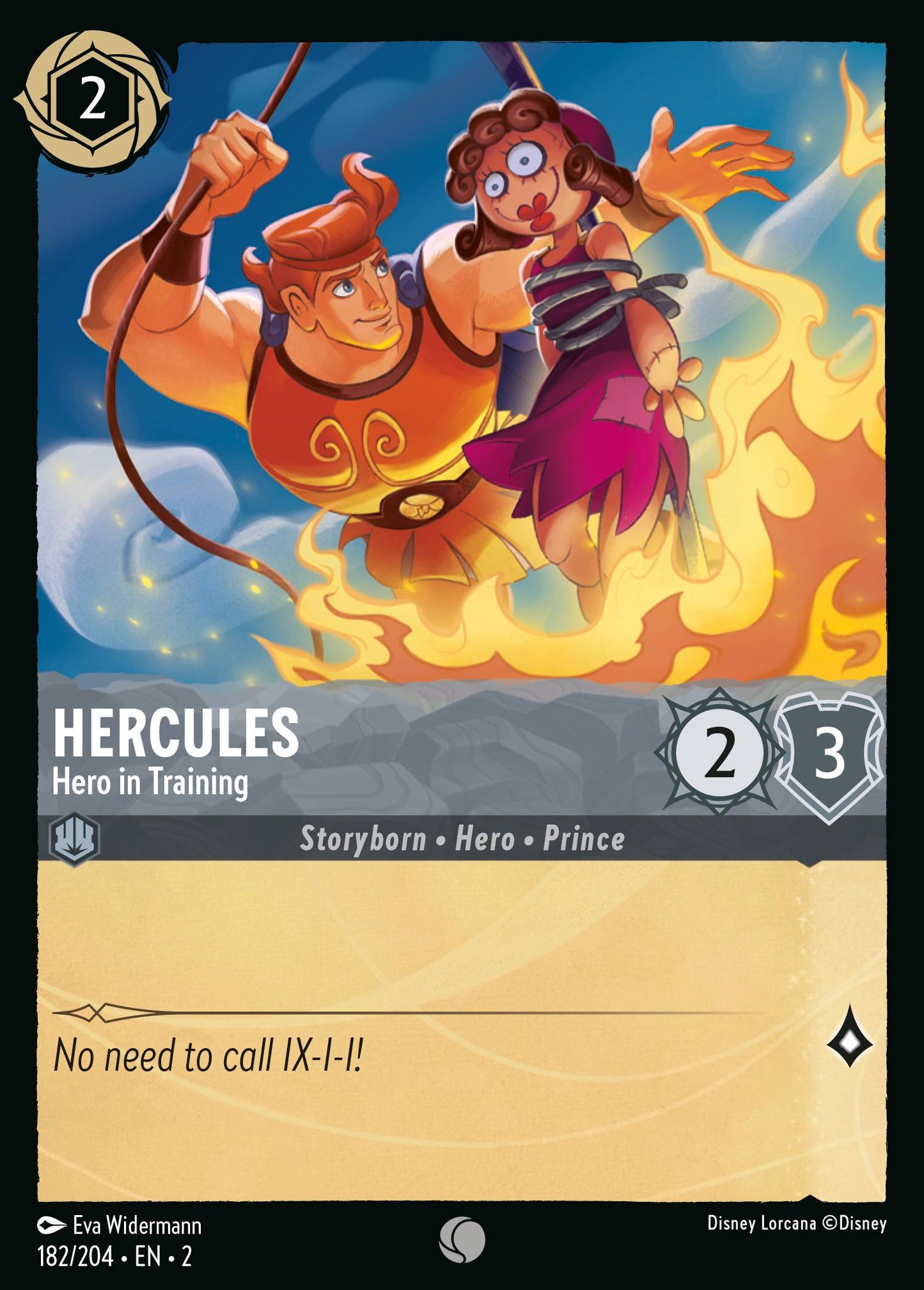 Hercules - Hero in Training - Common Lorcana Card