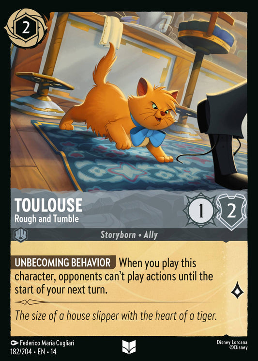 Toulouse - Rough and Tumble - Uncommon Lorcana Card