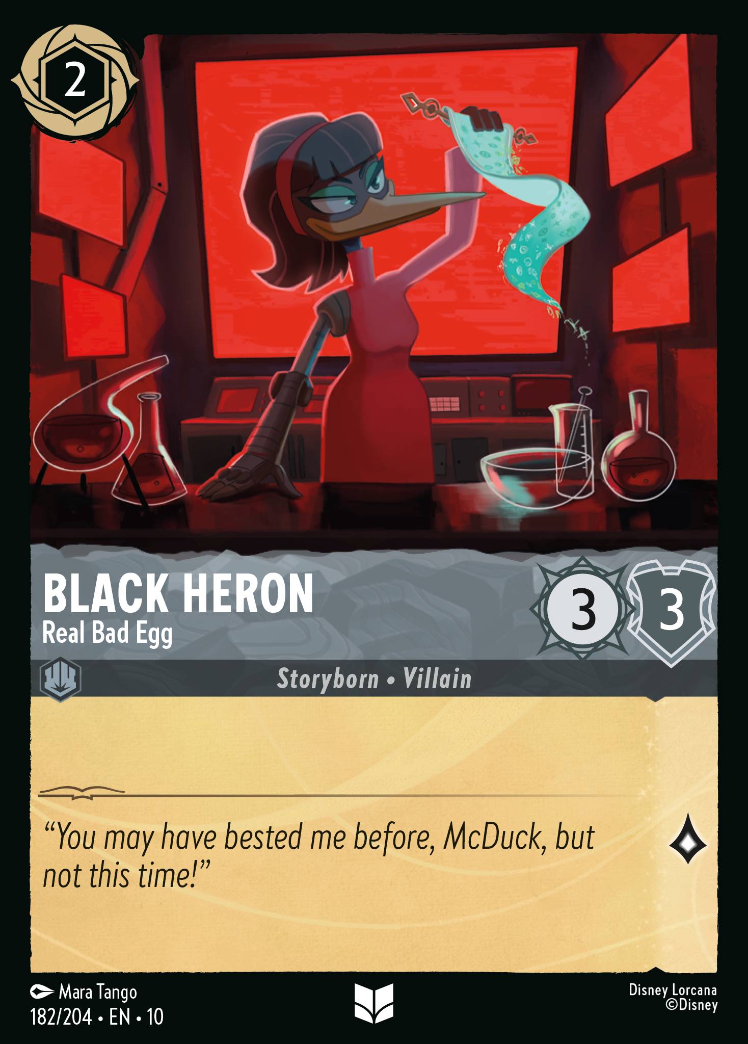 Black Heron - Real Bad Egg - Uncommon Lorcana Card