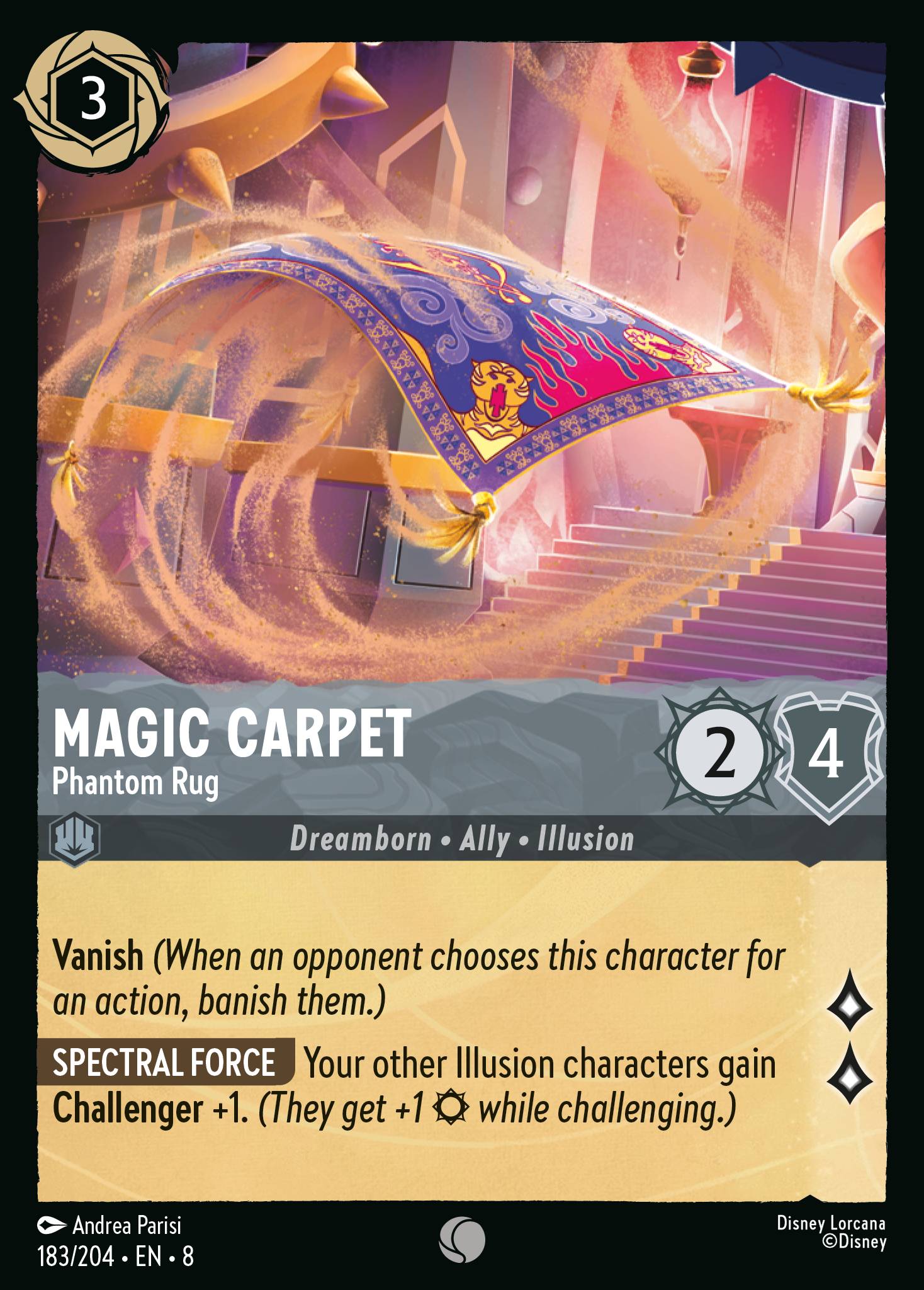 Magic Carpet - Phantom Rug - Common Lorcana Card