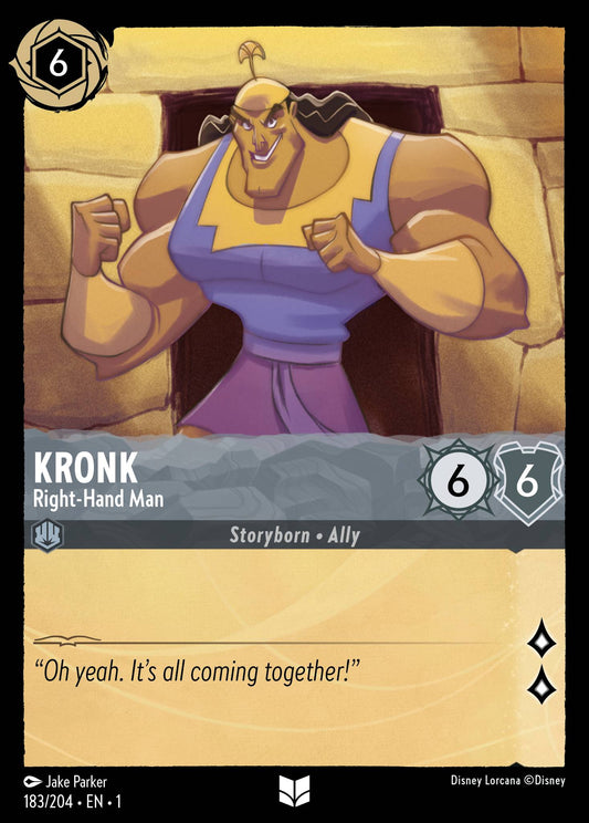 Kronk - Right-Hand Man - Uncommon Lorcana Card