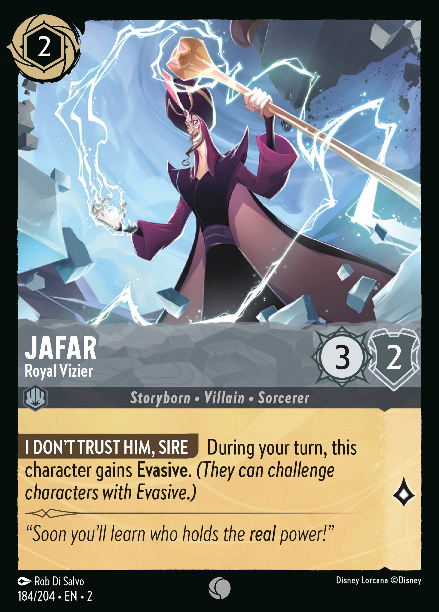 Jafar - Royal Vizier - Common Lorcana Card