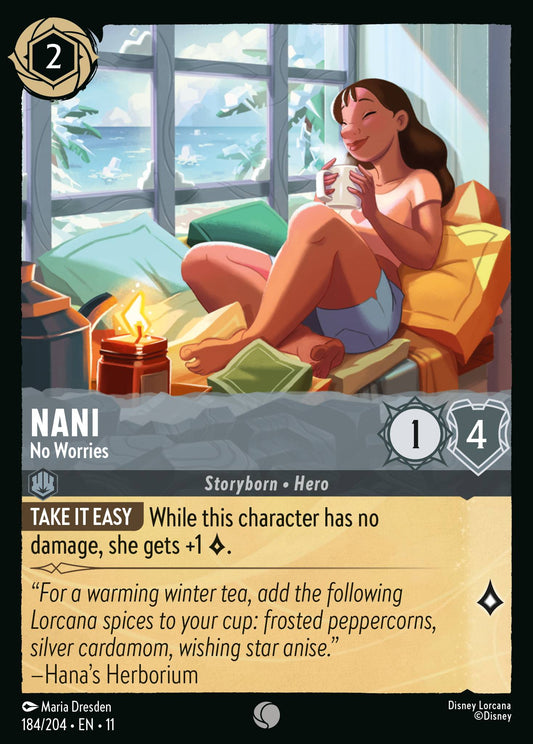 Nani - No Worries - Common Lorcana Card