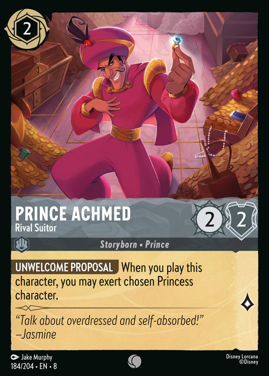 Prince Achmed - Rival Suitor - Common Lorcana Card