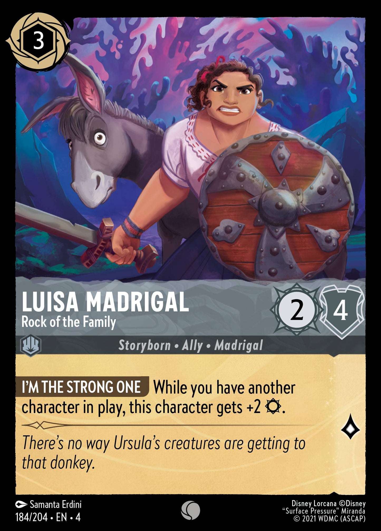 Luisa Madrigal - Rock of the Family - Common Lorcana Card