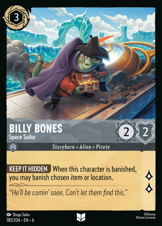 Billy Bones - Space Sailor - Uncommon Lorcana Card