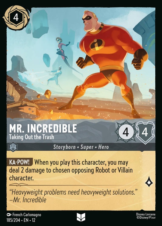 Mr. Incredible - Taking Out the Trash - Uncommon Lorcana Card